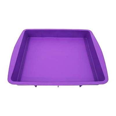 Small Metal Pan for Oven Small Silicone Baking Sheet Round Stainless Steel Containers with Lids Rectangle Large-size Silicone Cake 9 x 13 Pan with