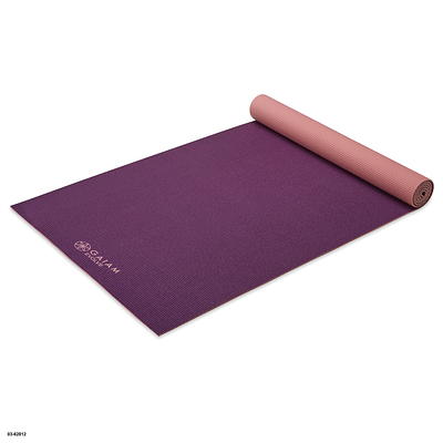 Gaiam Premium Yoga Mat Print Reversible 6mm Thick Non Slip Two