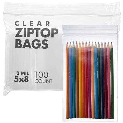 Resealable Zip Bags Clear Plastic With Zipper Seal - By DiRose |  Resealable, Strong, Thick, Sturdy | For Organizing, Travel, Shipping,  Packaging, and