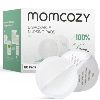 Momcozy Bamboo Fiber Disposable Nursing Pads, 100% Natural