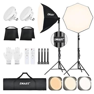 NEEWER Complete Photography Lighting Kit with Backdrops: 8.5ftx10ft  Backdrop Stand/800W Equivalent 5500K Umbrellas Softbox Continuous Lighting  Kit/42