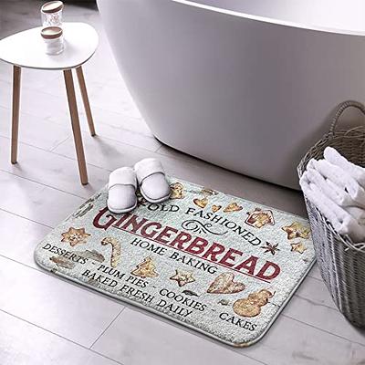 Bathroom Rug Non Slip Bath Mat for Bathroom Water Absorbent Soft Microfiber  Shaggy Bathroom Mat Machine Washable Bath Rug for Bathroom Thick Plush Rugs  