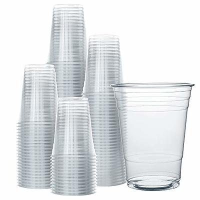 Prestee Small Clear Plastic Cup - 5 oz Plastic Cups - 200 Pack Small  Plastic Cups - Hard Clear Cups - Clear Disposable Cups - Plastic Wine Cups  