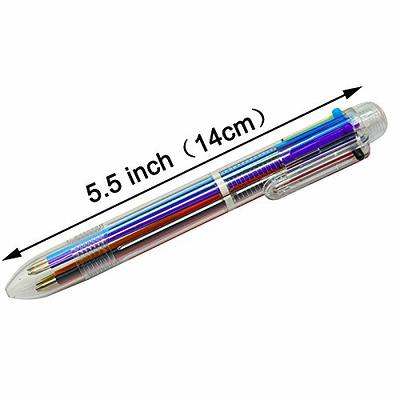 Multicolor 6-in-1 Retractable Transparent Pen