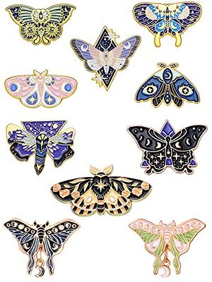 10 Pieces Butterfly Enamel Pins Set Cute Enamel Backpacks Pins Cool Horror  Enamel Lapel Pins Brooches Enamel Butterfly Pins Lapel Pins For Steampunk B