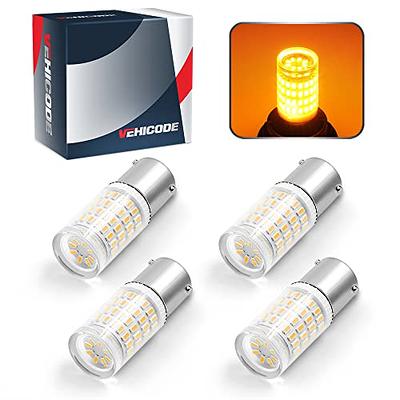 VEHICODE 7507 PY21W BAU15S LED Bulb Amber Yellow Turn Signal Light