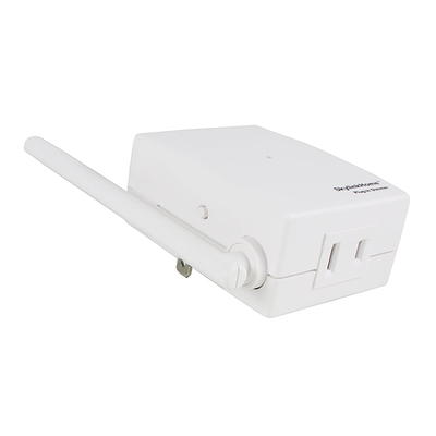 Wireless Outlet Plug with Wall Switch & Braille (On/Off) Mark- White