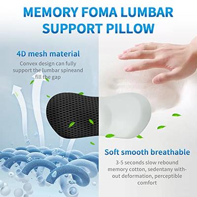 Back Support Pillow Lumbar Support Pillow for Sleeping, Memory Foam Neo  Cushion