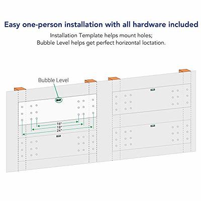 2 Row 18 Can Wall Storage Rack 