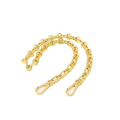MIUSKATL 4 Pcs Purse Chain Straps with Leather - Gold Purse Strap