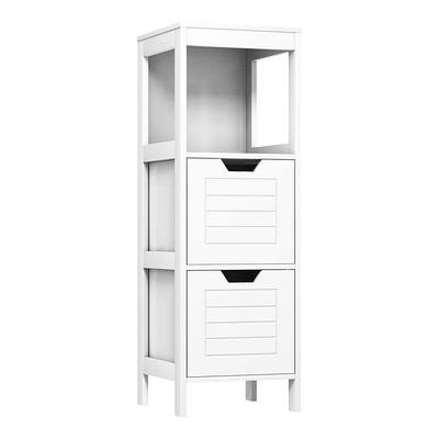 HONEY JOY Narrow Bathroom Storage Cabinet Freestanding Side