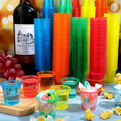 [200 - 1 oz] disposable plastic wine glass, transparent glass, condiment  cup, condiment tasting, sauce, dip, sample cup