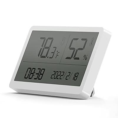 Indoor Hygrometer Thermometer Accurate Mini Humidity Monitor Desk Wall  Magnetic Easy Install Electronic Temperature Humidity Meters for Home  Greenhouse Cellar Office 