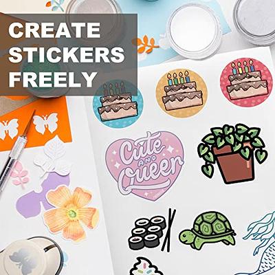 A-SUB 25 Sheets Vinyl Sticker Paper for Inkjet Printer - Glossy Printable  Vinyl 8.5x11 Inch Waterproof Sticker Paper for DIY Any Decal You Like -  Yahoo Shopping
