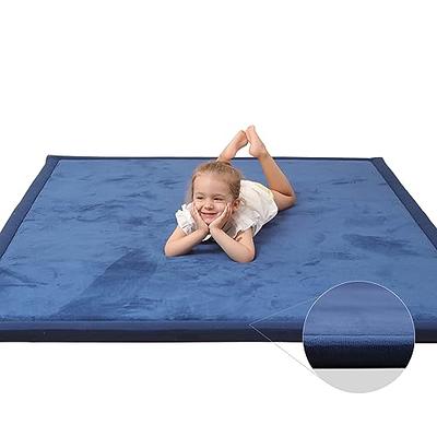 Baby Play Mat for Floor,1.3 Thick Memory foam Tummy Time Mat,Soft Coral  Velvet Nursery Rug,Extra Large Non Slip Crawling Mat for  Toddlers,Infants,kids,Yoga Mat,Tatami Mat for Living Room(Royal Blue) -  Yahoo Shopping