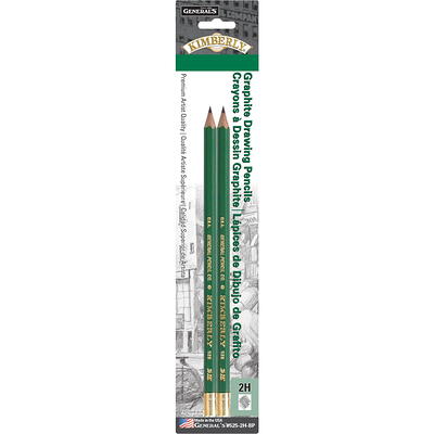 General Pencil Copressed White Charcoal Sticks 4Pk