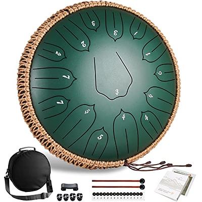 Lronbird Steel Tongue Drum 6 Inch 8 Notes Hand Drums with Bag Sticks Music  Book, Sound Healing Instruments for Musical Education Entertainment