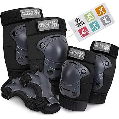Forzueby Adult/Kids Knee Pads Elbow Pads Wrist Guards 6 in 1 Protective  Gear Set for Inline Roller Skating Skateboarding Scooter BMX etc. - Yahoo  Shopping