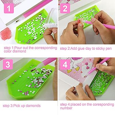 7July Wooden Arts and Crafts Kits for Kids Kids Boys Girls Age 6-12 Years Old,Wood Slices with Gem Diamond Painting Sets-Little Children's Art & Craft