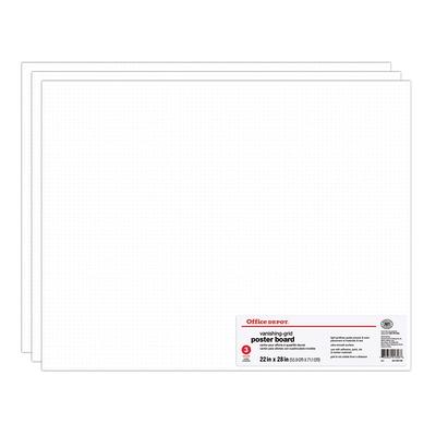 White Dry Erase Poster Board 2 Sided, 22x28
