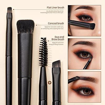 Eyeshadow Brush Set Jessup Eye Makeup Brushes Professional 10Pcs Blending  Brush Eye Shadow Liner Brush Crease Brush Duo-end Brow Brush, Elegant Black  T337 - Yahoo Shopping