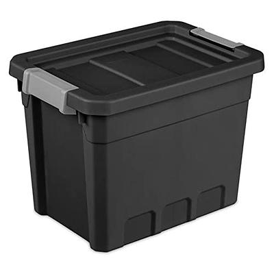 28L-Black Plastic Storage Crates, Pack Of 2 Collapsible Plastic Crates Bins  Basket, Stackable Plastic Storage Boxes Container With Lid For Car Home  Office Kitchen Clothes Shoes Grocery Toys Books 