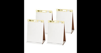 3 Pads Post-it Super Sticky Tabletop Easel Pad 20 x 23 White, 20