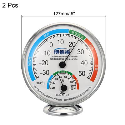 5 Pcs Indoor Outdoor Thermometer Wall Thermometer Humidity Meter Vertical  Thermometer and Hygrometer Wireless Temperature Humidity Gauge Meter with