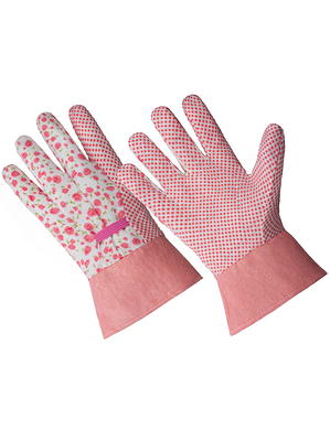 CT7611-S/M, Ladies Poly/Cotton Gloves, PVC Dotted Grip Palm, Band Top Cuff  - Yahoo Shopping