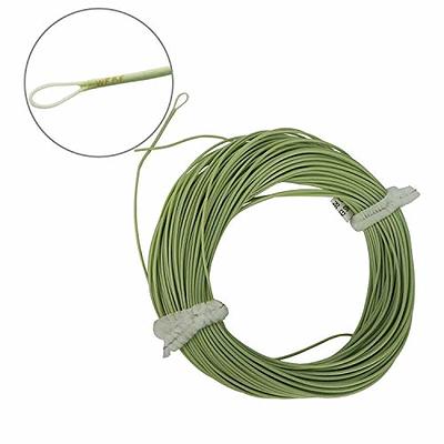 M MAXIMUMCATCH Maxcatch Best Price Fly Fishing Line (Weight Forward,  Floating) and Fly Line Combo with Backing Leader and Tippet  (1F/2F/3F/4F/5F/6F/7F/8F/9F/10F) Fly Line Moss Green WF5F 100FT