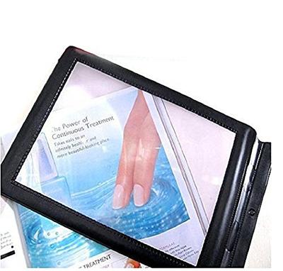 NZQXJXZ 30X 5X Large Magnifying Glass for Reading Full Book Page Magnifying  Glass Folding Handheld Magnifier for Seniors Reading Newspaper, Books Great  Gift for Low Visions - Yahoo Shopping