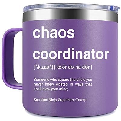 Chaos Coordinator Gifts for Women, Funny Office Gifts for Coworkers Friends  Boss, Funny Office Desk Decorations Sign for Home Office Bar Cubicle Table