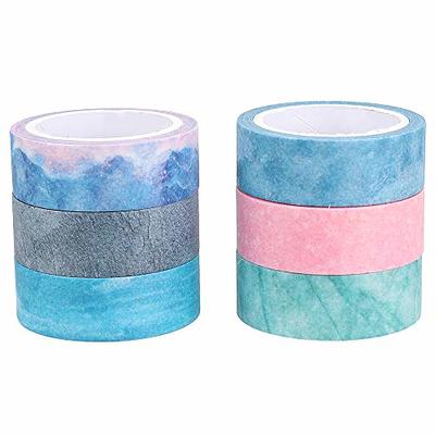 KUNMINGER 40 Rolls Washi Tape Set - 15 mm Wide Colored Masking