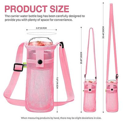 Water Bottle Holder Water Bottle Carrier with Adjustable Shoulder Strap Beach Bottle Bag Water Bottle Sling Dog Water Bottle Sleeve for Sports Gym