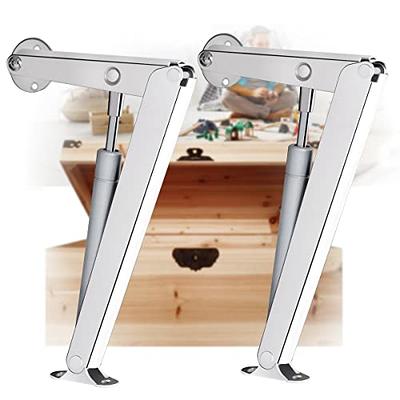 80 Degree Bench Seat Hinge - 1 Pair SUUJI Steel Cabinet Door Hinge for Toy  Box Chest,Lid Support Stay Hinge, Furniture Foldable Sofa Bed, Heavy Duty