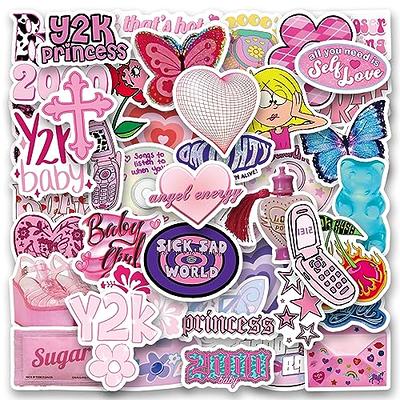 WQOWEHI 64pcs Y2k Retro Aesthetic Stickers, Cool 2000s Cartoon Cute Stickers,  Vinyl Waterproof Stickers, Suitable for Computer, Guitar, Notebook, Water  Bottle, Birthday Gifts for Girls, Kids, Teens - Yahoo Shopping