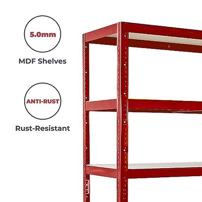 G-Rack 71 H x 47 L x 24 W Garage Storage Shelving Unit - Metal Shelf -  Built to Last Storage - Heavy Duty 5 Tier Storage Shelf - Blue Shelving  Unit