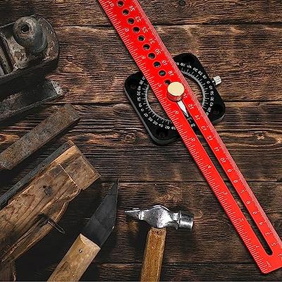 3d Multi-angle Measuring Ruler,45/90 Degree Aluminum Alloy Woodworking  Square Protractor,drawing Line Ruler, Miter Triangle Ruler Tool For  Engineer Ca