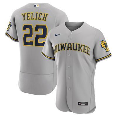 Nike Women's Christian Yelich Cream Milwaukee Brewers Home Replica Player Jersey - Cream