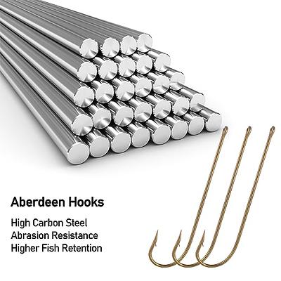 Circle Hooks Saltwater 20 pcs in-Line Wide Gap Fishing Hooks for Catfish 4X  Strong High Carbon Steel Mustad Hooks for Tuna, Carp, Catfish, Bass,Size