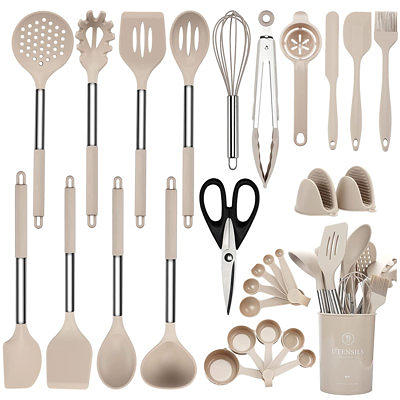 7Pcs Kitchen Utensils Set, Food Grade Silicone Cooking Utensils Set With  Stainless Steel Handle, Non-Stick Heat Resistant Kitchenware Set - Yahoo  Shopping