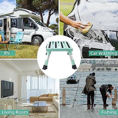 DEPSUNNY Adjustable RV Step Stool, 3-Step Height Adjustment