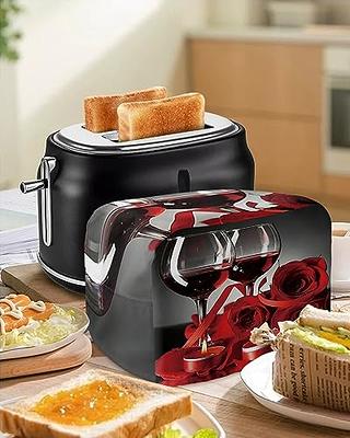 Toaster Dust Cover for Kitchen 2 Slice, Red Rose and Wine Romantic Lovers  Decor Bread Maker Covers Toasters for Fingerprint Protector Washable Small Appliance  Covers Accessories 12x7.5x8in - Yahoo Shopping
