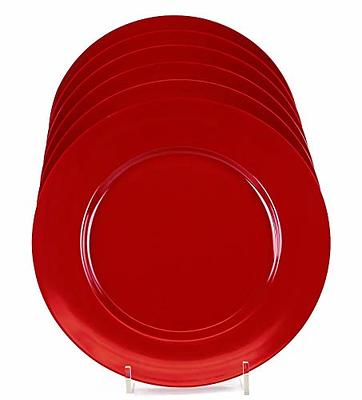 Calypso Basics by Reston Lloyd Melamine Salad Plate, Set of 6, Red