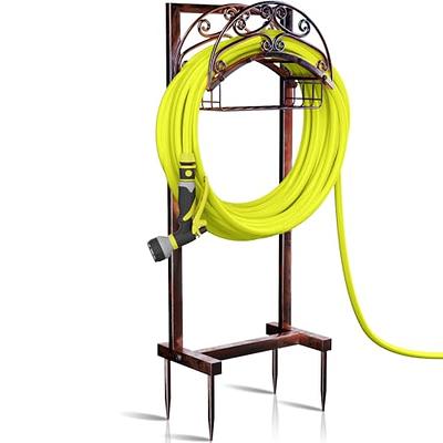 Gykoeaty Garden Hose Holder Freestanding, Heavy Duty Metal Water Hose Holder,  Hose Stand Garden Hose Holder for Outside Lawn Yard - Yahoo Shopping