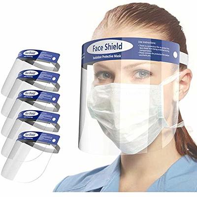 Anti-fog Transparent Plastic Full Face Shield Protective Face Mask