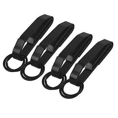 Night Provision Stealth Tactical Key Ring Holder for Duty Belts, Quick Release Key Clip Stainless Steel w/2 XL Detachable Key Rings Max 2.25 Belt for Police