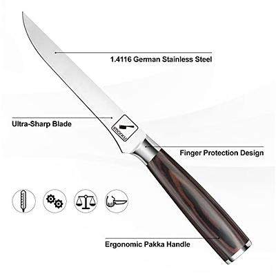 imarku 10-Inch Bread Serrated Knife, German Stainless with Ergonomic Handle