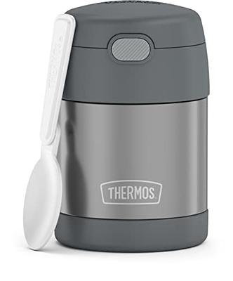  THERMOS FUNTAINER 10 Ounce Stainless Steel Vacuum Insulated Kids  Food Jar with Folding Spoon, Teal : Home & Kitchen