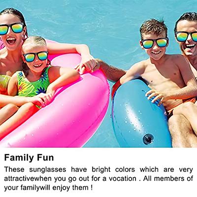 54 Pack Neon Party Shutter Shades Glasses,80's Party Slotted Plastic  Sunglasses Eyewear Party Favors and Party Props for Kids Teens Adults